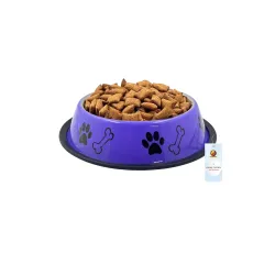 Foodie Puppies Pet Feeding Paw & Bone Print Bowl - 450ml