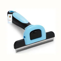 Foodie Puppies Pet Grooming Brush, Deshedding Tool for Dogs & Cats - Effectively Reduces Shedding by up to 95% for Short