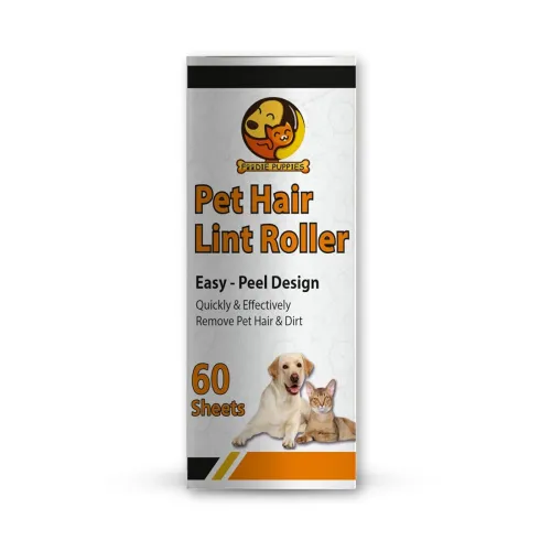 Image of Foodie Puppies Pet Hair Remover Lint Roller Refills 60 Sheets
