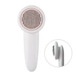 Foodie Puppies Pet Self-Cleaning Slicker Brush (For Dogs & Cats)