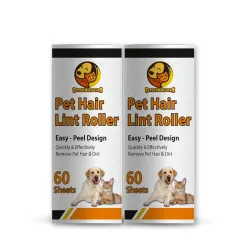 Foodie Puppies Pet Hair Remover Lint Roller Refills, 2 Roller 