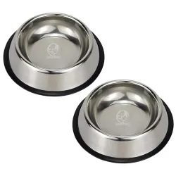 Foodie Puppies Stainless Steel Bowl for Puppies, Kittens, Rabbits, and More