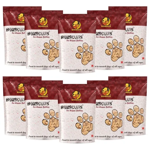 Image of Foodie Puppies Chicken Flavor Bone-Shape Dog Biscuits - 10kg