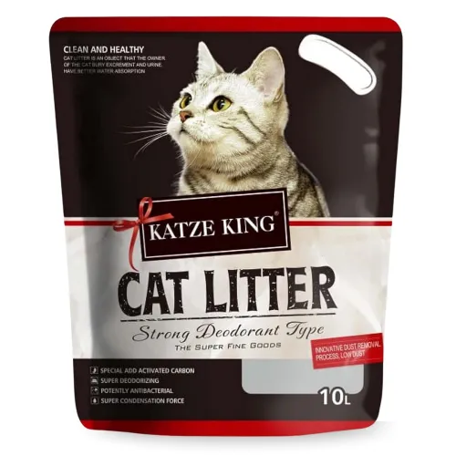Image of Foodie Puppies Katze King Cat Litter, 7Kg/10L - (Pack of 1) with Strawberry Fragrance | Innovative Dust Removal, Super D