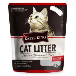 Foodie Puppies Katze King Cat Litter, 7Kg/10L - (Pack of 1) with Strawberry Fragrance | Innovative Dust Removal, Super D