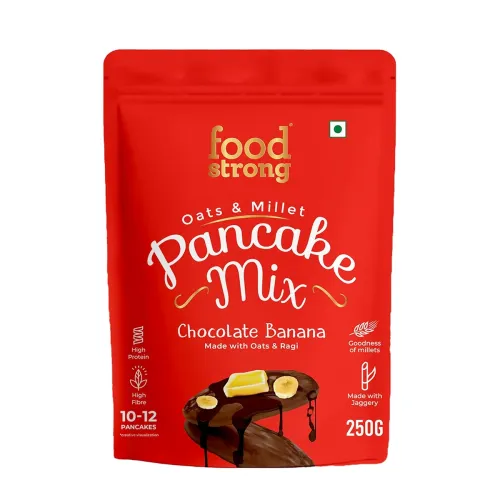 Image of Foodstrong Oats & Millets Chocolate Banana Pancake Mix – 250g