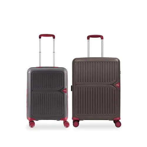Image of Footloose by VIP Head Spin 8-Wheel Cabin Hard Case Trolley Bag, Brown