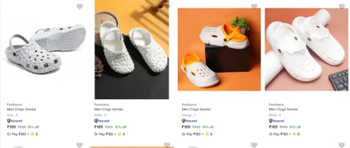 Image of Footsace Men's Clogs Starts From ₹189