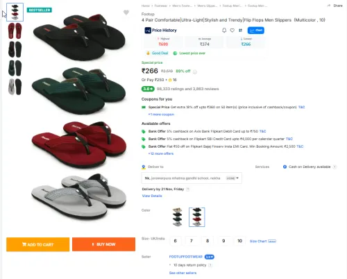 Image of Footup  4 Pair Comfortable