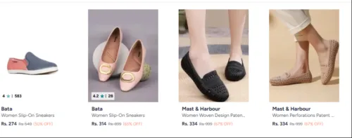 Image of Footwear at minimum 50% Discount