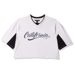 Forever 21 Women Graphic Oversized Crop Top