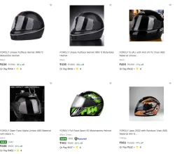 Foroly Biker Helmets @ Starting ₹436