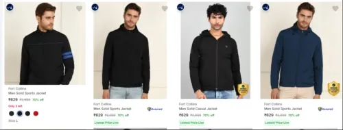 Image of Fort Collins Men's Jackets at minimum 70% Discount