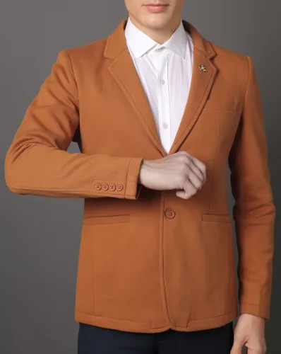 Image of FORT COLLINS Single-Breasted Pea Coat with Notched Lapel