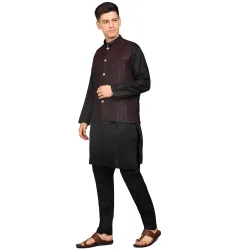 Fort Worth Mens Kurta Pyjama with Nehru Jacket