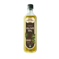 Fortune Premio Pomace Olive Oil 1L | High Smoke Point | Ideal for Deep Frying | Premium Olive Oil