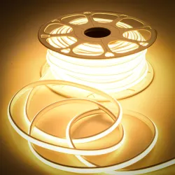 Forus 10 Meter COB Neon LED Strip Light, Warm White Waterproof Rope Light