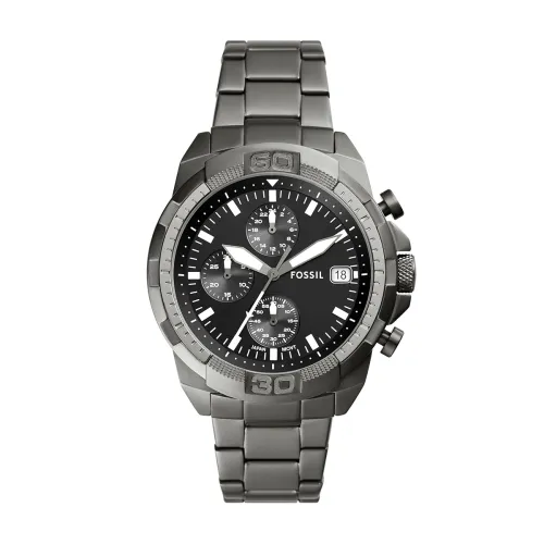 Image of Fossil Bronson Analog Black Dial Watch