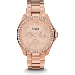 Fossil Chronograph Rose Dial Womens Watch 