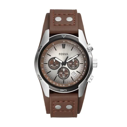 Image of Fossil Cuff Chronograph White Dial Men's Watch