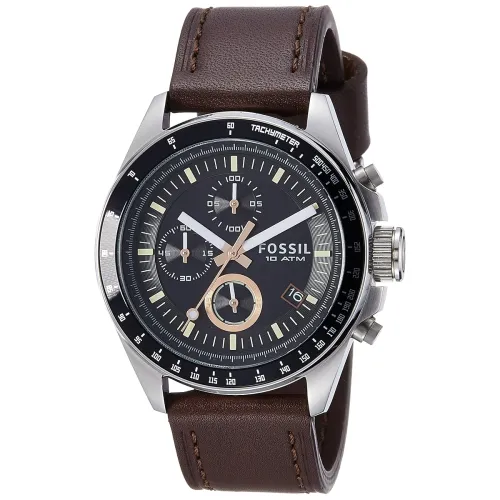 Image of Fossil Decker Analog Black Dial Men's Watch 