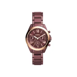 Fossil Modern Courier Analog Red Dial Watch