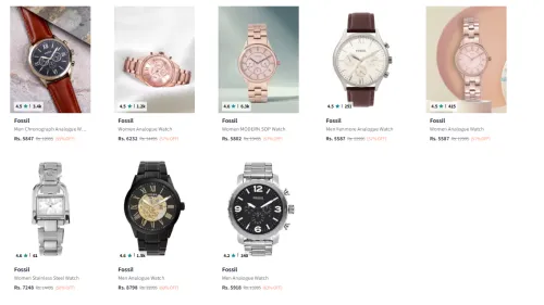Image of Fossil Watch up to 63% Discount + 20% Extra Coupon Discount