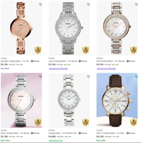 Image of Fossil Watches up to 60% Discount