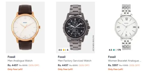 Image of Fossil Watches upto 50% Discount