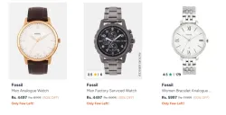 Fossil Watches upto 50% Discount
