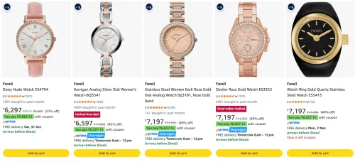 Image of Fossil Women's Watch at minimum 37% Discount