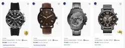 FOSSIL Wrist Watches at minimum 67% Discount