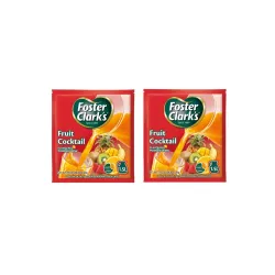 Foster Clark Fruit Cocktail Flavored Powder Drink 20g Packet - Makes 1.5L (2 x 20g) | Imported Drink Mixes | Rich Bevera
