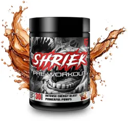 FOURTH GEAR Shriek Pre workout Supplement Powder for Intense Energy Blast Powerful Pumps Pre Workout (360 g, CRAZY COLA)