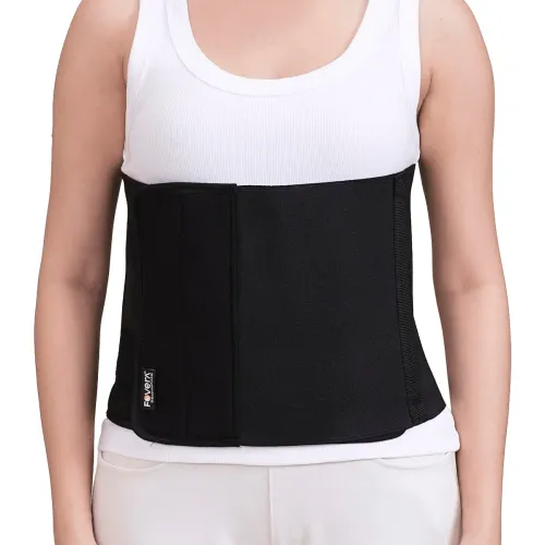 Image of FOVERA Abdominal Belt After Delivery for Tummy Reduction – Lumbo Sacral Lower Back Pain Relief Binder – Breathable Post 