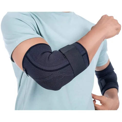Image of FOVERA Elbow Support Brace with Strap Adjustable Compression Elbow Binder for Tennis Elbow