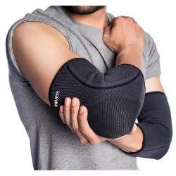FOVERA Elbow Support Compression Sleeve for Tennis Elbow, Golfer's Elbow, Tendonitis Pain Relief | Ideal for Workout, Tennis, Volleyball, Cricket for Men & Women (Size - M, 1 Pair)