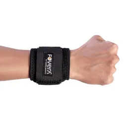 FOVERA Wrist Support Band (1 Pair) Compression Wrist Support for Fitness, Weightlifting, Tendonitis, Carpal Tunnel Arthritis, Wrist Pain Relief