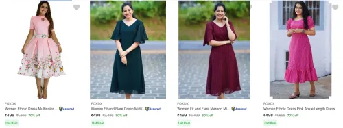 Image of Foxdx Women's Dresses at minimum 70% Discount