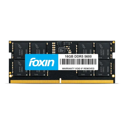 Image of Foxin 16GB DDR5 Laptop RAM 5600MHz | SODIMM - 1.2V Low Voltage | 262-PIN Pin