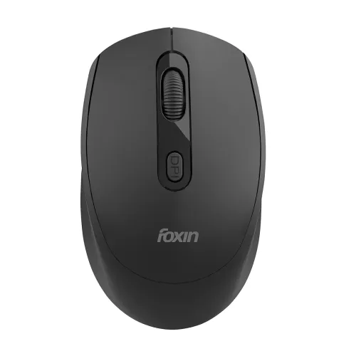 Image of Foxin Flow Wireless Mouse with Rechargeable Battery, Bluetooth & 2.4 Ghz Dual Connectivity, 4 Buttons, Upto 1600 DPI, Ty