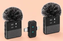 Foxne Point K205 Dual mini wireless microphone 2 Microphone TX & 1 Receiver RX Microphone