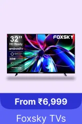 Foxsky (32 inch) HD LED TV @ ₹6699 On FlipKart Big Billion Days Sale