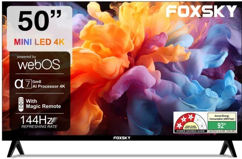 Image of Foxsky 127 cm (50 inch) Ultra HD (4K) Mini LED Smart Web