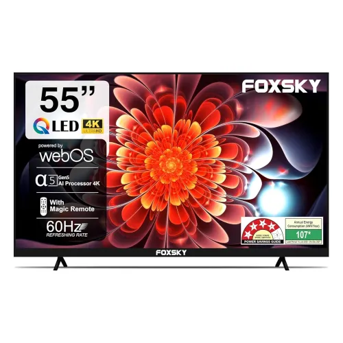 Image of Foxsky (55 inch) Frameless Series QLED 4K Ultra HD LED Smart TV 