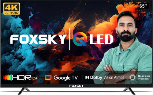 Image of Foxsky 65 inch QLED Ultra HD 4K Smart Google TV