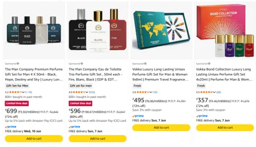 Image of Fragrance Gift Set up to 80% Discount