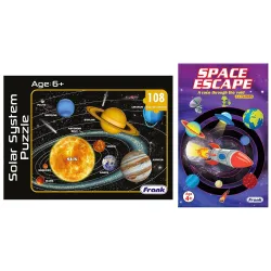 Frank Solar System Outer Space Puzzle & Frank Space Escape Board Game