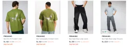 Freakins Mens T-shirt & Cargo Jeans Minimum 85% Discount
