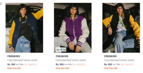 Image of Freakins Women Jacket Flat 90% Discount